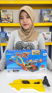 Mainan Anak DIY 20PIECES RACING TRACK ATTACK Mainan Jalur Mobil Balap Diecast Jalur Satu Track Anak Mainan Anak Perempuan - Mainan Anak Laki Laki