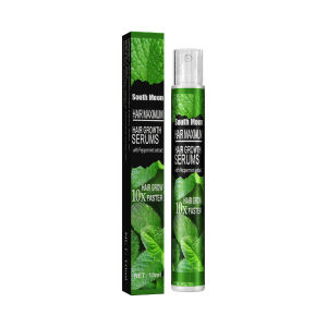 South Moon Mint Hair Regrowth Spray Essential Oil Hair Loss Treatment Fast Grow Prevent Baldness Hair Dry Frizzy Damaged Thinning Repair Care Serum Nourishing Hair Follicle Dense Hair Essence（10ml）