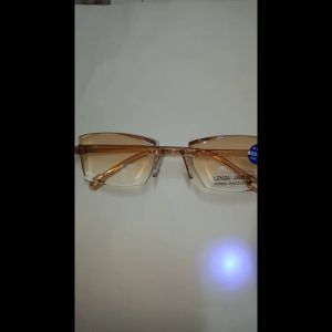 TERLARIS - Kacamata Baca Lensa Plus Anti Radiasi +1.00 s/d +3.00 Blueray Blocking Kacamata Pria Wanita Reading Glasses Frame Rimless Coklat Kotak Gelap Korean Style Anti Silau Cahaya Biru Kaca Mata Rabun Dekat Model Terbaru Anti Radiasi HP Komputer
