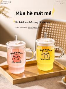 Mr.Snail | Elegant Tea and Water Separation Glass Straw Cup