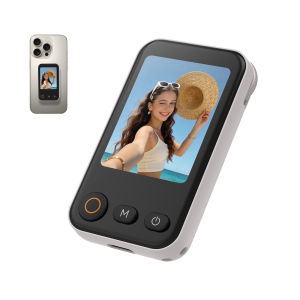 TELESIN | TELESIN Magnetic Selfie ZOOM Control Mini Monitor Screen Vlog Selfie For iPhone Android Iphone Wireless Remote for MagSafe