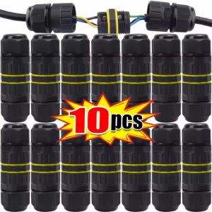 IP68ขั้วต่อกันน้ำ2/3ขาตัวแปลงขั้วต่อสำหรับไฟ LED ฝาครอบกันฝุ่นไฟฟ้ากล่องเชื่อมต่อกลางแจ้งสำหรับการซ่อมขยาย