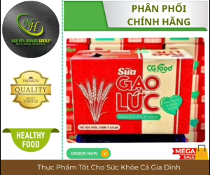 COMBO 12 LON - CG FOOD Sữa Gạo Lức Lon Cao 245 ml