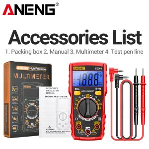 ANENG | ANENG SZ303 Smart Digital Multimeter 1999 Count AC/DC Voltage Current Electrical Data Retention High Precision Professional Tool