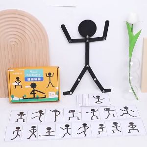 Mainan Edukasi Sporty WOODEN MAN / Mainan Edukatif Anak Cocokkan Bentuk Orang / Mainan Kayu Pola