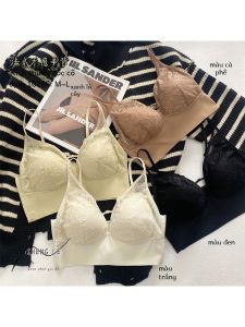 Gợi Cảm Ren Áo Bralette Hở Lưng Mỏng Liền Mạch Thoáng Khí Quần Lót Tuổi Teen Cao Su Cố Định Áo Ngực Cúp Không Dây Thoải Mái Push Up Bra