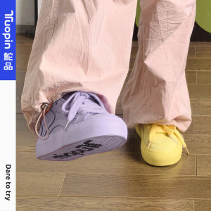 Trendy Yellow Purple Duck Shoes Womens 2025 Summer Autumn New Style Versatile Thick Bottom Sporty Platform Casual Sneakers