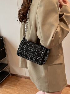 Fashionable Summer Crossbody Small Square Bag Womens Handbag Multi-Functional Mobile Phone Bag Handheld Bag Shoulder Bag