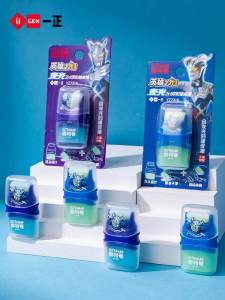 Hero Light 2in1 Glow in the Dark Roller Eraser Fun Cool Roller Eraser for Kindergarten Students Stationery Cultural Supplies