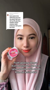 Khayla Whitening Booster Cream – Krim Pemutih Glowing Instant untuk Wajah & Badan SPF50 Sesuai untuk Semua Jenis Kulit