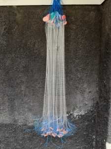 Jaring ikan siap pakai 3 lapis tinggi 1m panjang 20m bandul lanting tanah (bahan seperti genteng) Jaring Ikan Murah Jaring Ikan Bentang Jaring Kantong Jaring Gondrong Jaring Pukat