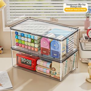 Dustproof Clear Acrylic Desk Organizer