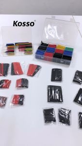 Kosso 750 ชิ้น ท่อหดหุ้มสายไฟ ท่อหดความร้อน หุ้มสายไฟ ท่อหดหุ้มสายไฟ ใช้หุ้มสายไฟหรือสายต่างๆ หลายขนาด ท่อหดหุ้มสายไฟ ฉนวนหุ้มสายไฟ เทปพันสายไฟ สายลำโพง #440 2SA