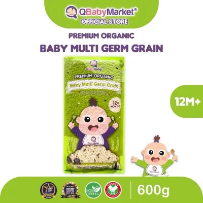 QBaby Market Organic Baby Multi Germ Rice 600g | 12m+ Healthy Super Grain | Baby Porridge | Toddler Food | Easy to Digest