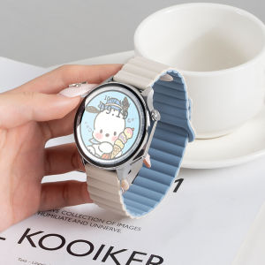 Suitable for Oppowatchx Strap 4pro New Arrival Oppowatch3pro Womens Summer Oppo Watch Watch Replacement Belt X Mens Watch3/2/1 Generation Smart Se Silicone Magnetic Wrist Strap
