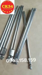 Bán lẻ - mũi hoa thị có lỗ lục giác bông cho máy khoan máy bắn vít dài 150mm hãng BROPPE cao cấp