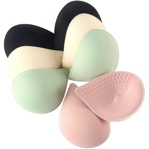 1คู่ (2ชิ้น) Breathable Soft Bra Synthetic Latex Cotton Pads สำหรับกีฬาถ้วย Bra และชุดว่ายน้ำ Inserts