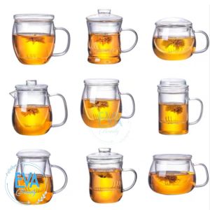 Cốc Lọc Trà Thuỷ Tinh Chịu Nhiệt / Ly Lọc Trà Thủy Tinh Kèm Lõi Lọc Trà Chịu Nhiệt Dung Tích 300-500 ML