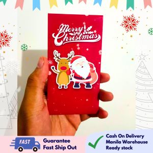 Partify 5/10 Pcs. Christmas Ampao Money Envelope perfect for gift merry Christmas gift giving envelope