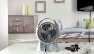 Hot Selling Table Fan Rechargeable Emergency Led Light with Fan with FMRadio /MP3 Playing/Buketooth Speaker Desk Fan