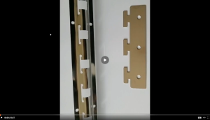 Luxepvc-Set Aksesori Tirai Pintu PVC Tahan Karat Kuat Mudah Dipasang Praktis Multiguna dan Kompatibel