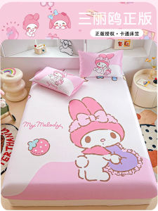 Pure Cotton Cartoon Bed Canopy Single Piece Bed Cover Children Mattress Cover Skin-friendly Home Textile Quilt Cover