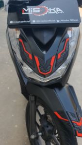 Front Shield Cover Beat Deluxe Tahun 2020 - 2023 Rubber Karet Murah Keren