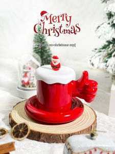 Red Creative Ceramic Coffee Cup