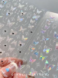3D Butterfly Face Stickers Concert Makeup Nail Art Decorations Adhesive Decals Facial Decorations Hair Accessories