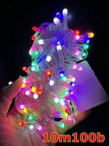 Dây Đèn Led Bóng Tròn Đục 10mét 100bóng Siêu sáng