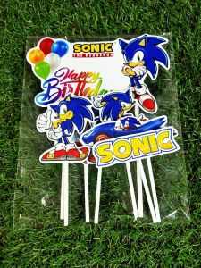 Cake topper Sonic happy birthday