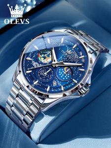 OLEVS | Swiss Certified Starry Sky Mens Watch Night Light Water Resistant