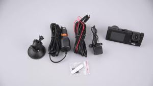 Camera Hành Trình Wifi 3 Kênh 1080P Tầm Nhìn Ban Đêm Màn Hình IPS 2 Inch Ghi Hình Vòng Lặp Cảm Biến G Phát Hiện Chuyển Động Camera Kép 2/3 DVR Ghi Hình Xe Hơi
