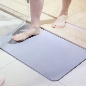 【COD/Original】Fast Drying Bath Mat Quick Dry Diatomite Mat Bathroom Floor Mat 60 * 40cm Super Absorbent Carpet Bathroom Rug Non-Slip Bath Mat