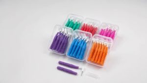 Interchangeable Interdental Brush Cleaning Between Teeth Oral Care Replaceable Orthodontic Toothpicks L Shape Tooth Floss