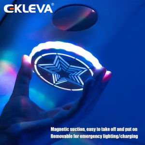 EKLEVA LED Car Atmosphere Light Magnetic Adsorption Car Roof Lamp Voice Control Adjustable Romantic Interior Lights for Car RV Trucks