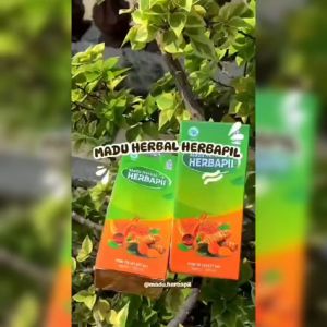 Herbapil - Madu Herbal Atasi Batuk Pilek dan Sinusitis 100% Madu Herbal Asli - 100 ml