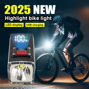 Bicycle Headlight Waterproof Bicycle Front Light Rechargeable High Brightness Bike Flashlight Night Multifunctional Bike Light