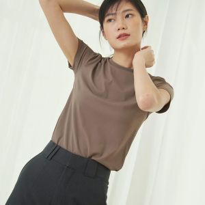 picht Light Teeเสื้อยืดแขนสั้น เนื้อผ้าเย็นสบายเป็นพิเศษ (ทุกสีพร้อมส่ง สีดำ พรี15วัน)