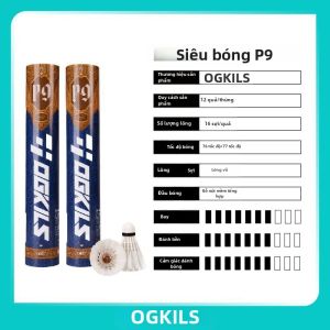 OGKILS | Quả Cầu Lông P9 Cao Cấp Lông Ngỗng Tự Nhiên Độ Bền Cao