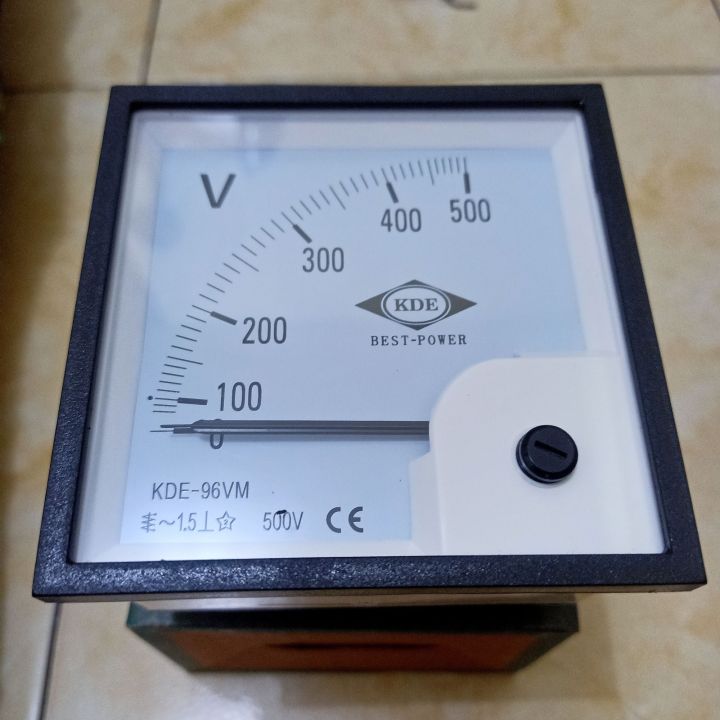 volt meter 96x96 500v merk KDE