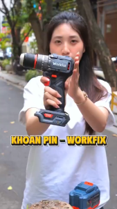 Máy Khoan Pin Đa Năng Workfix WF-ID1365F Không Chổi Than – Lực Siết 65Nm – 3 Chức Năng Khoan Búa Vặn Vít – Pin 21V ( Bảo Hành 12 Tháng )