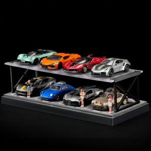 Mini GT Car Showcase 1:64 Scale Double-deck Parking Garage Model