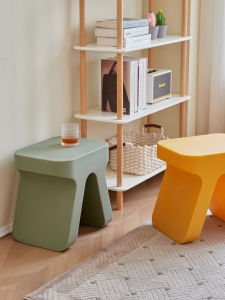 Nordic Style Thickened Plastic Coffee Table Cartoon Low Stool Creative Living Room Shoe Changing Stool Childrens Home Furniture