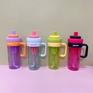 Botol Minum Sport 830ml Botol Air Minum Sedotan TERBARU!! Botol Minum Gym Enjoy KS 0217