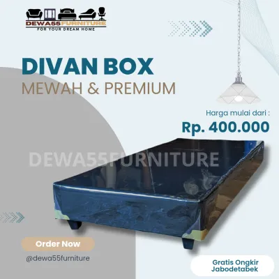 divan tanpa sandaran ranjang kasur atau box tempat tidur rangka kasur dipan 90x200 - 200x200
