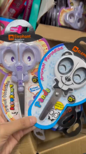 ELEPHANT กรรไกร แฟนซี 5นิ้ว หมีแพนด้าช้างหมีโคอาล่า ตราช้าง