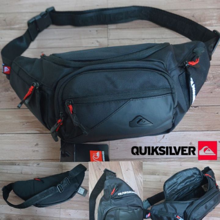 Sling Bag Waist Bag Quiksilver Pria Banyak Saku Tas Selempang