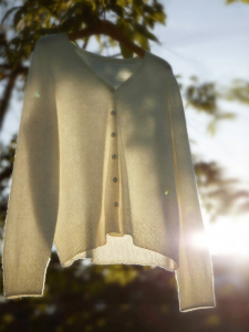 AMII | Autumn New Versatile V-neck Seamless One-piece Wool Cardigan