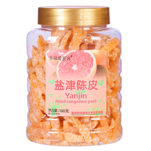 Salted Chenpi Thread Snacks Canned Dried Orange Peel Nine-Made Sweetened Tangerine Peels 160g from Guangdong China
